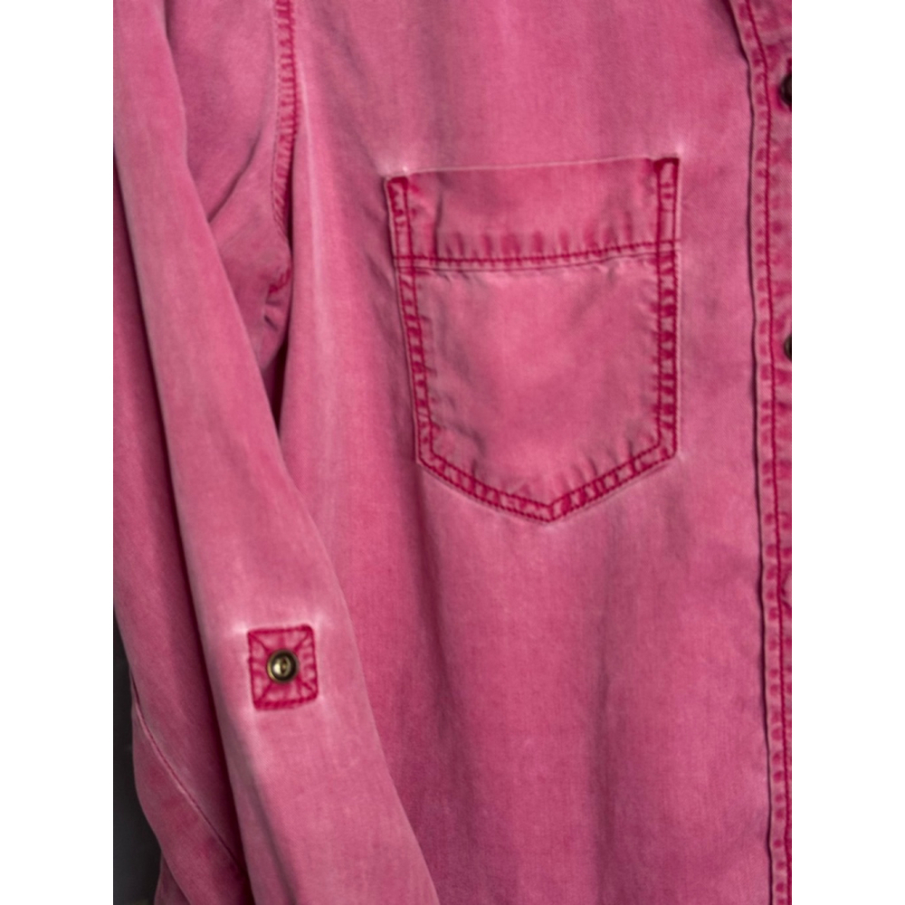 EXPRESS Pink Boyfriend Button Down Shirt XS - Picture 6 of 10